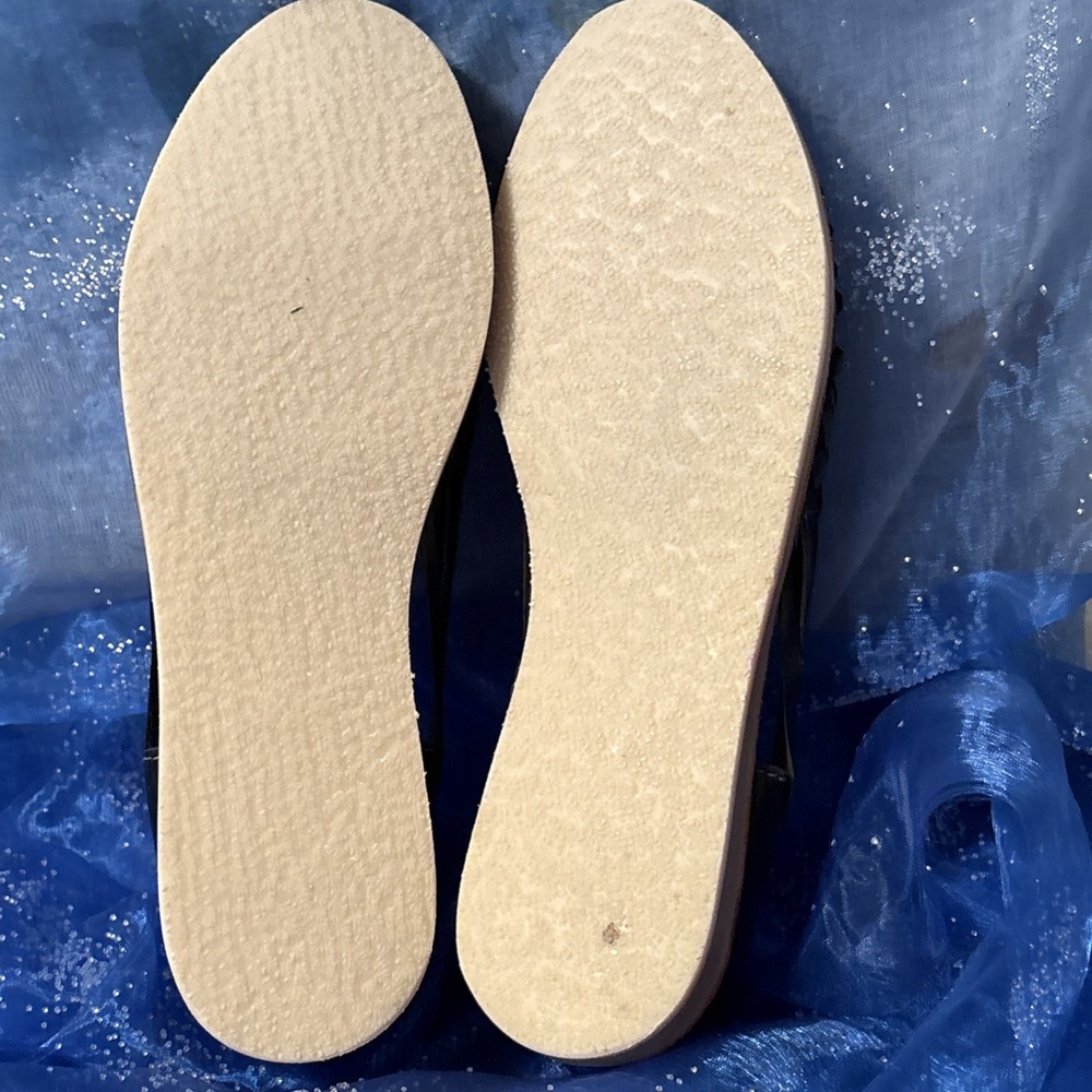 Vestida‎ Y Alborotada Black Flats/ Sandal Size 10 Shoes - Picture 7 of 8